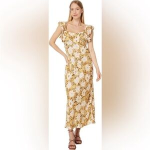 Madewell NWT Angelina Dress Chamomile Tea Yellow 12 Floral Romantic Feminine